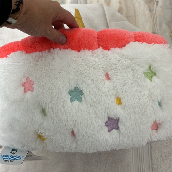 Squishable set of rainbow unicorn cake slice and rainbow matching set pink euc - Picture 8 of 8